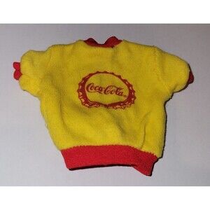 Vintage 90s Barbie Doll Coca-Cola Red & Yellow T-Shirt